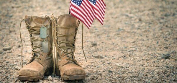 Combat, American Flag, Boots
