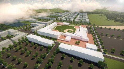 A rendering shows a vision of a potential sports and entertainment complex in Brunswick County. (Courtesy of REV Entertainment)