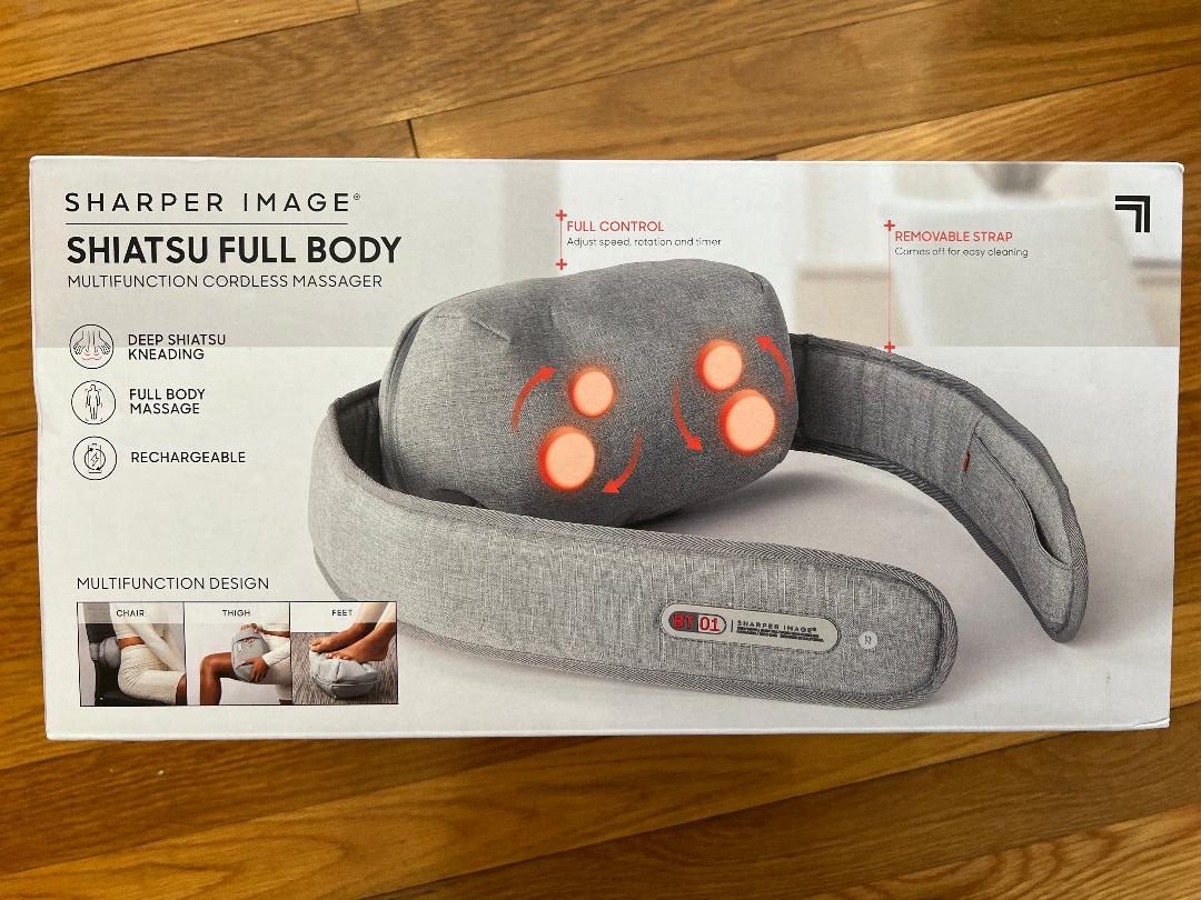Sharper Image Shiatsu Full Body massager. Stressed? Need to relax?  Use this multifunctional design massager to ease your pain.  