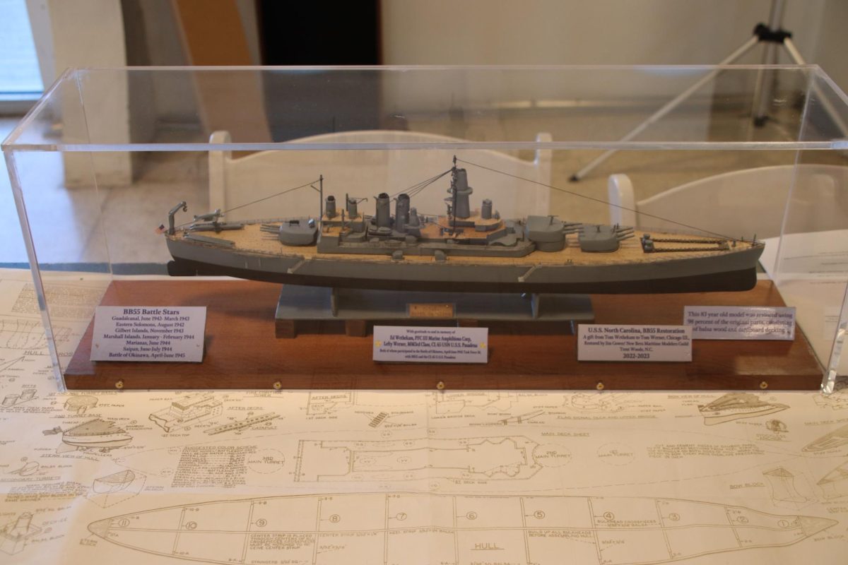 Ship replica and design drawings