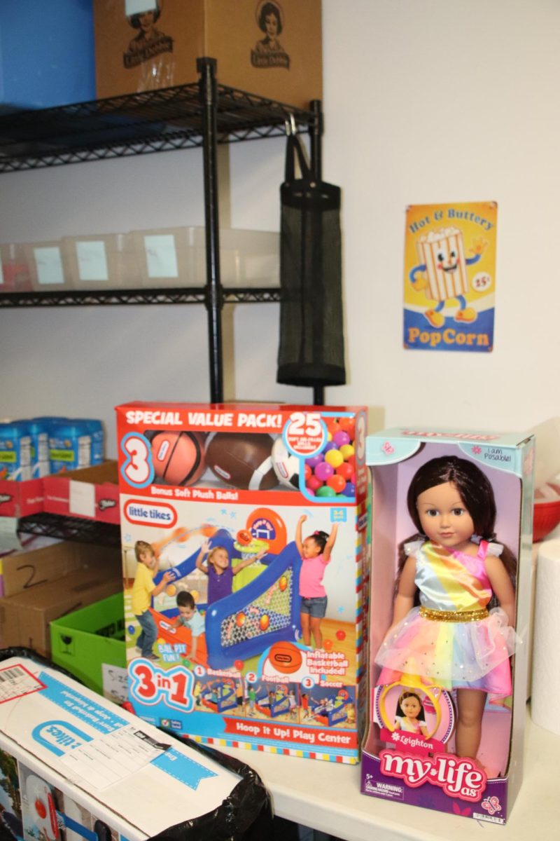 Oh boy, toys!  Getting ready for distribution at Brunswick Family Assistance