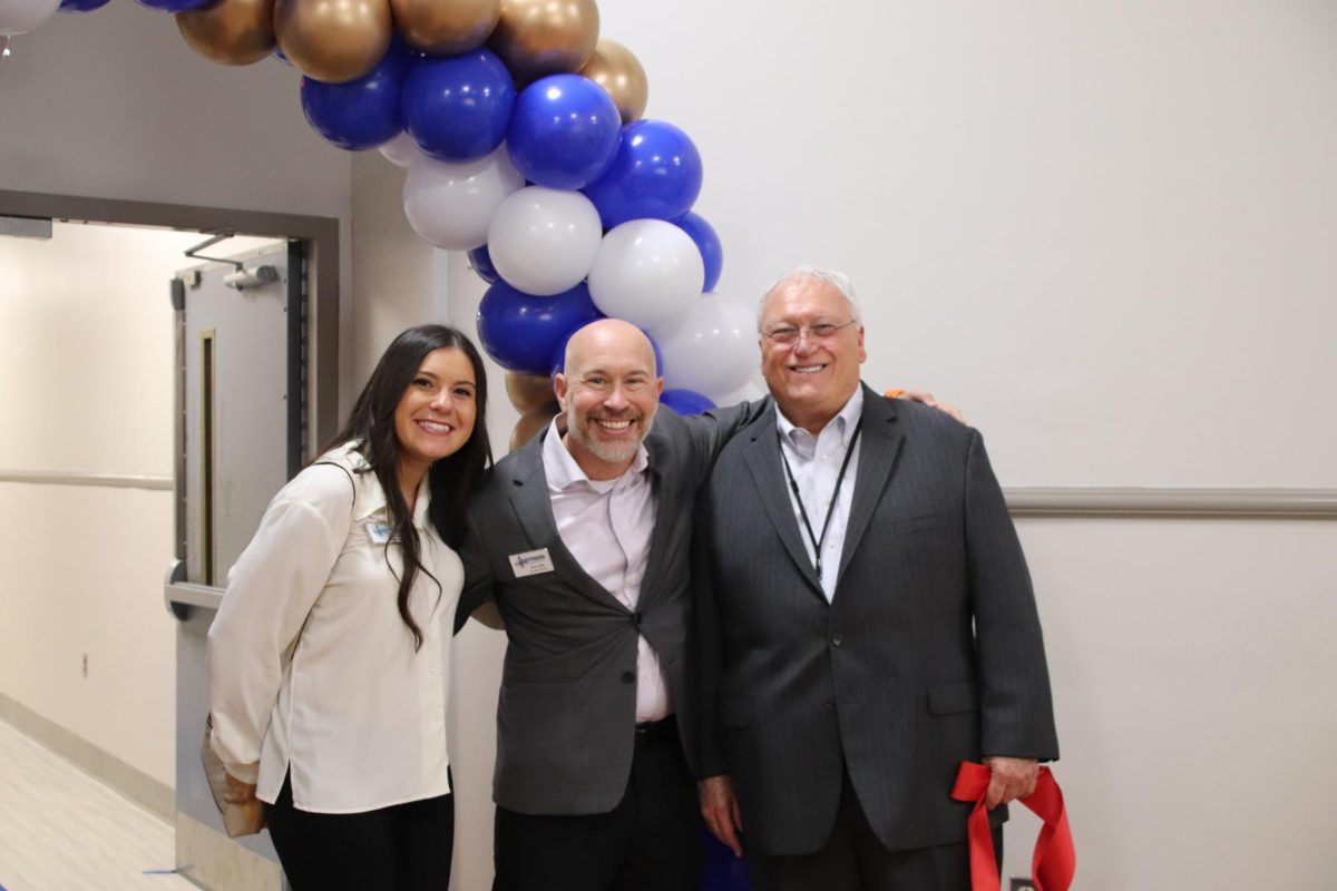 Chamber of Commerce Member Brittany Reinert,  Executive Director of North Brunswick Chamber of Commerce Thom Kelly, Carolina Dunes CEO Steve McCabe